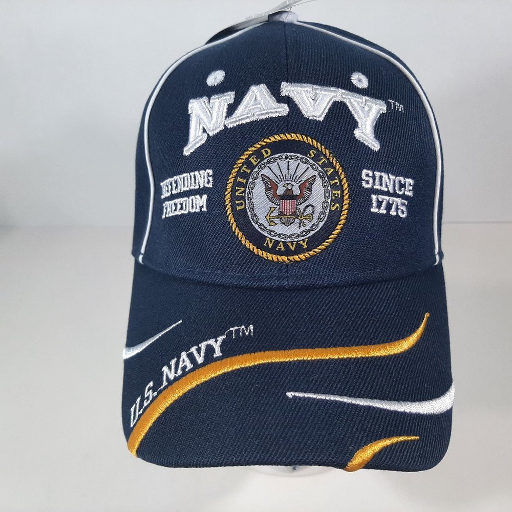 U.S. Navy Hat With Seal Defending Freedom Military
